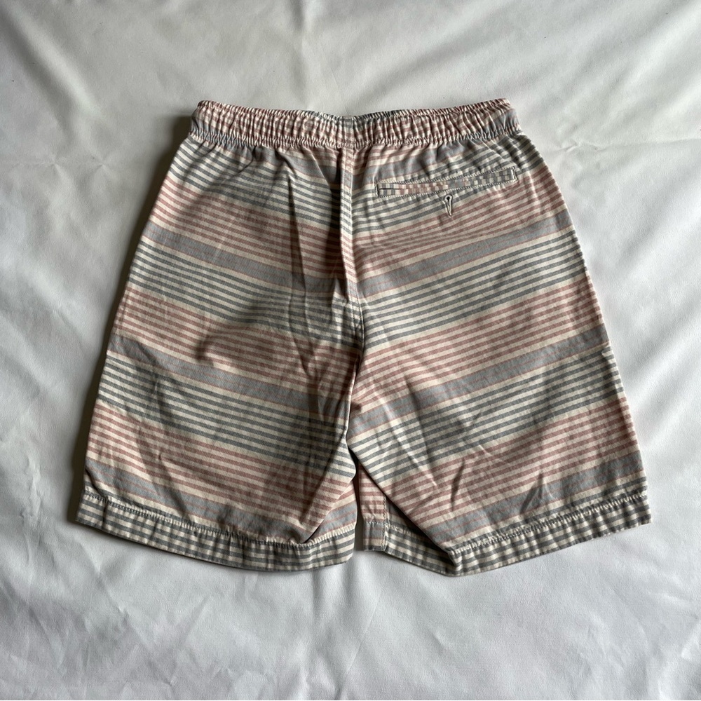 L.L. Bean Organic Cotton Shorts with Pink and Gray Stripes - Picture 3 of 8